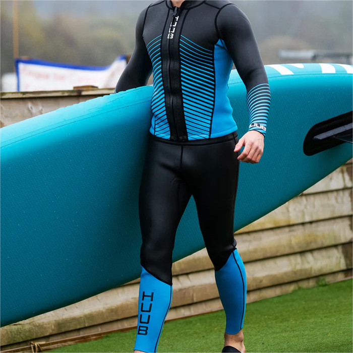 2023 Huub Mens Aluna SUP & Swim Neoprene Trouser ALUNAPANT - Black / Blue